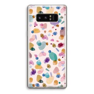 Terrazzo Memphis Pink: Samsung Galaxy Note 8 Transparant Hoesje