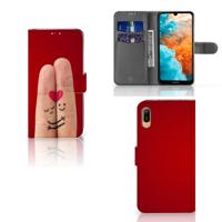 Huawei Y6 (2019) | Wallet Case | met Pasjes | Liefde - Origineel Romantisch Cadeau