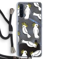 Papegaai: Oppo A91 Transparant Hoesje met koord