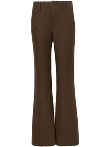 Proenza Schouler pantalon évasé en serge - Marron