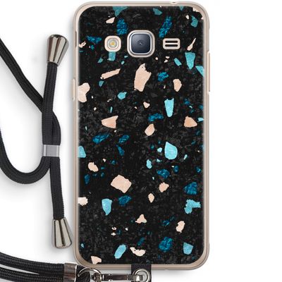 Terrazzo N°11: Samsung Galaxy J3 (2016) Transparant Hoesje met koord