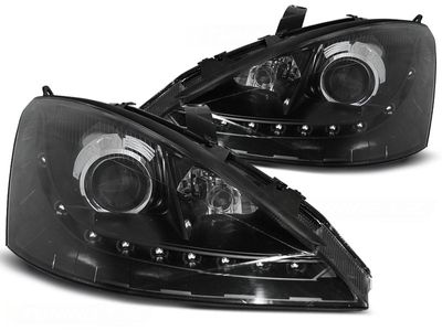 Tuning-Tec Koplampen met parkeerlicht FORD FOCUS 10 98-10 01 ZWART Tuning-Tec Koplampen met parkeerlicht FORD FOCUS 10 98-10 01 ZWART