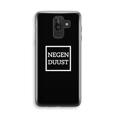 Negenduust black: Samsung Galaxy J8 (2018) Transparant Hoesje