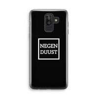 Negenduust black: Samsung Galaxy J8 (2018) Transparant Hoesje