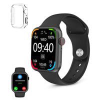 Ksix Urban 4 Mini Waterdicht Smartwatch met Sport/Gezondheid Modi - Bluetooth, IP68 - Zwart