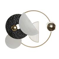 Wanddecoratie DKD Home Decor 70,5 x 6 x 59 cm Abstract Gouden Wit Donker grijs Modern