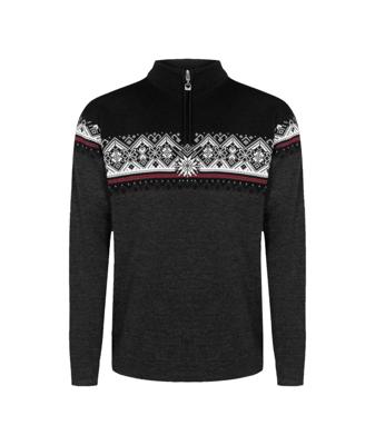 Dale of norway Moritz Trui Heren Darkcharcoal Raspberry Black XXL