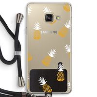 Ananasjes: Samsung Galaxy A3 (2016) Transparant Hoesje met koord Ananasjes: Samsung Galaxy A3 (2016) Transparant Hoesje met koord
