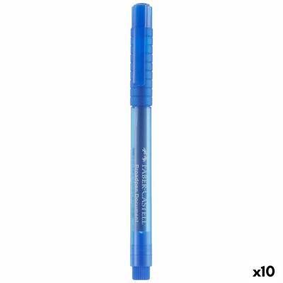 Markeerstiften Faber-Castell Broadpen Document 1554 Blauw (10 Stuks)