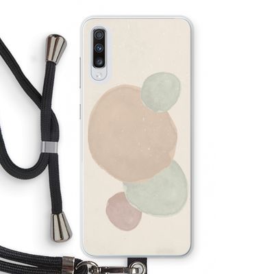 Geo #9: Samsung Galaxy A70 Transparant Hoesje met koord