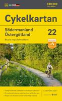 Fietskaart 22 Cykelkartan Södermanland - Östergötland | Norstedts - thumbnail