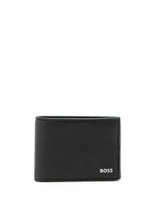 BOSS portefeuille pliant à logo imprimé - Noir