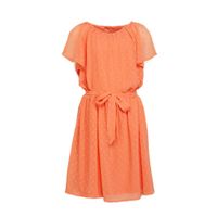 NAME IT KIDS semi-transparante jurk Hiddo met ceintuur roze - thumbnail