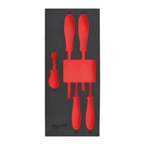 Milwaukee Empty 5 pc Screwdriver PH Set Foam Insert Lege Foam Inlay schroevendraaier PH Set (5 delig) - 4932493671