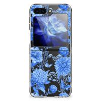 TPU Case voor Samsung Galaxy Z Flip 6 Flowers Blue - thumbnail