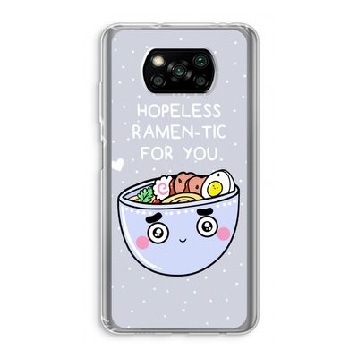 I'm A Hopeless Ramen-Tic For You: Xiaomi Poco X3 NFC Transparant Hoesje