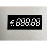 Digitaal kaartje 60x26 mm €888.88 10st