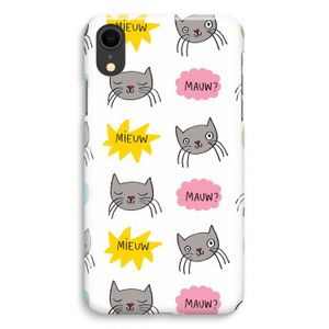 Meow: iPhone XR Volledig Geprint Hoesje