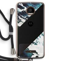 Golven: Motorola Moto Z Force Transparant Hoesje met koord - thumbnail