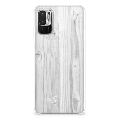 Xiaomi Redmi Note 10/10T 5G | Poco M3 Pro | Bumper Hoesje | White Wood