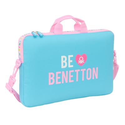 Laptoptas Benetton Unique Roze Turkoois 40 x 27 x 4 cm