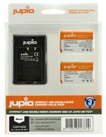 Jupio Kit: 2 x camera-accu NP-BX1 1250mAh + USB Dual lader - thumbnail