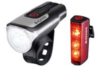 Sigma Verlichtingsset Blaze & Aura 80 LED USB-oplaadbaar