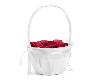 Bruiloft mandje wit 26cm