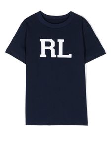 Ralph Lauren Kids t-shirt en coton à logo imprimé - Bleu