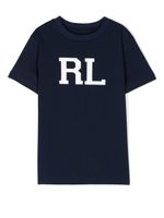 POLO RALPH LAUREN KIDS t-shirt en coton à logo imprimé - Bleu - thumbnail