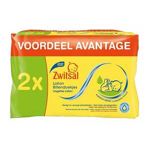 Zwitsal - Billendoekjes Lotion - 2x 65 stuks