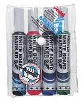 Viltstift Pentel MWL5M Maxiflo whiteboard assorti 3mm 4stuks