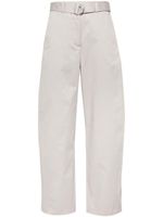 MSGM pantalon en serge à coupe ample - Gris