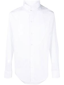 Emporio Armani chemise à plastron contrastant - Blanc