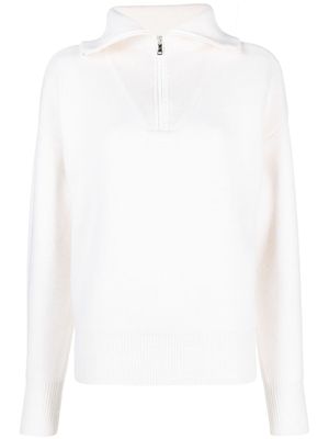 Coperni pull à col montant zippé - Blanc