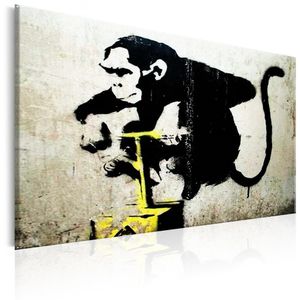 Schilderij - Monkey Detonator , Banksy