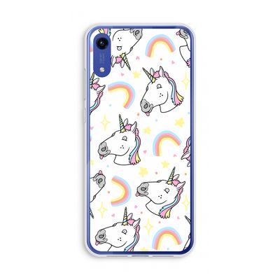 Rainbow Unicorn: Honor Play 8A Transparant Hoesje