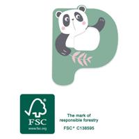 Small Foot - houten dieren kinderletter - p Small Foot - houten dieren kinderletter - p