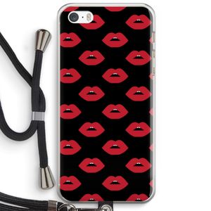 Lips: iPhone 5 / 5S / SE Transparant Hoesje met koord