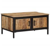 Salontafel 80x50x40 cm massief ruw mangohout Salontafel 80x50x40 cm massief ruw mangohout