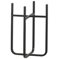 Mica Decorations - bloempot plantenstandaard - verhoger - zwart - H25 x B14 cm