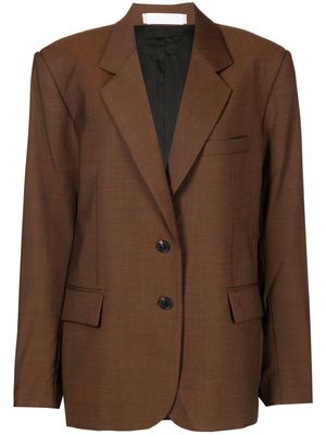 LITKOVSKA blazer colour block à coupe oversize - Marron