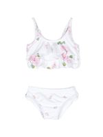 Monnalisa tankini à fleurs - Blanc - thumbnail