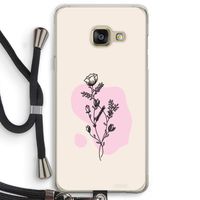 Roses are red: Samsung Galaxy A3 (2016) Transparant Hoesje met koord