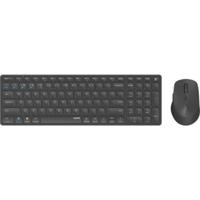 Rapoo 9700m draadloos multimode blade combo set donkergrijs qwerty us