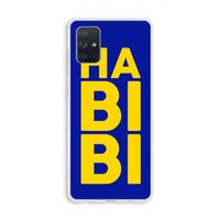 Habibi Blue: Galaxy A71 Transparant Hoesje