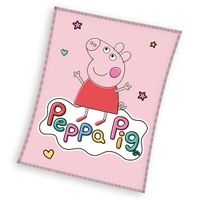 Peppa Pig Fleece plaid roze 110 x 140 cm