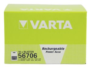 Batterij oplaadbaar Varta ready2use 4xAA 2100mAh