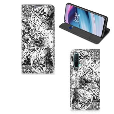 Mobiel BookCase OnePlus Nord CE 5G Skulls Angel