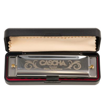 Cascha HH 1620 Special Blues mondharmonica set (DE/EN/FR/ES) met lesboek